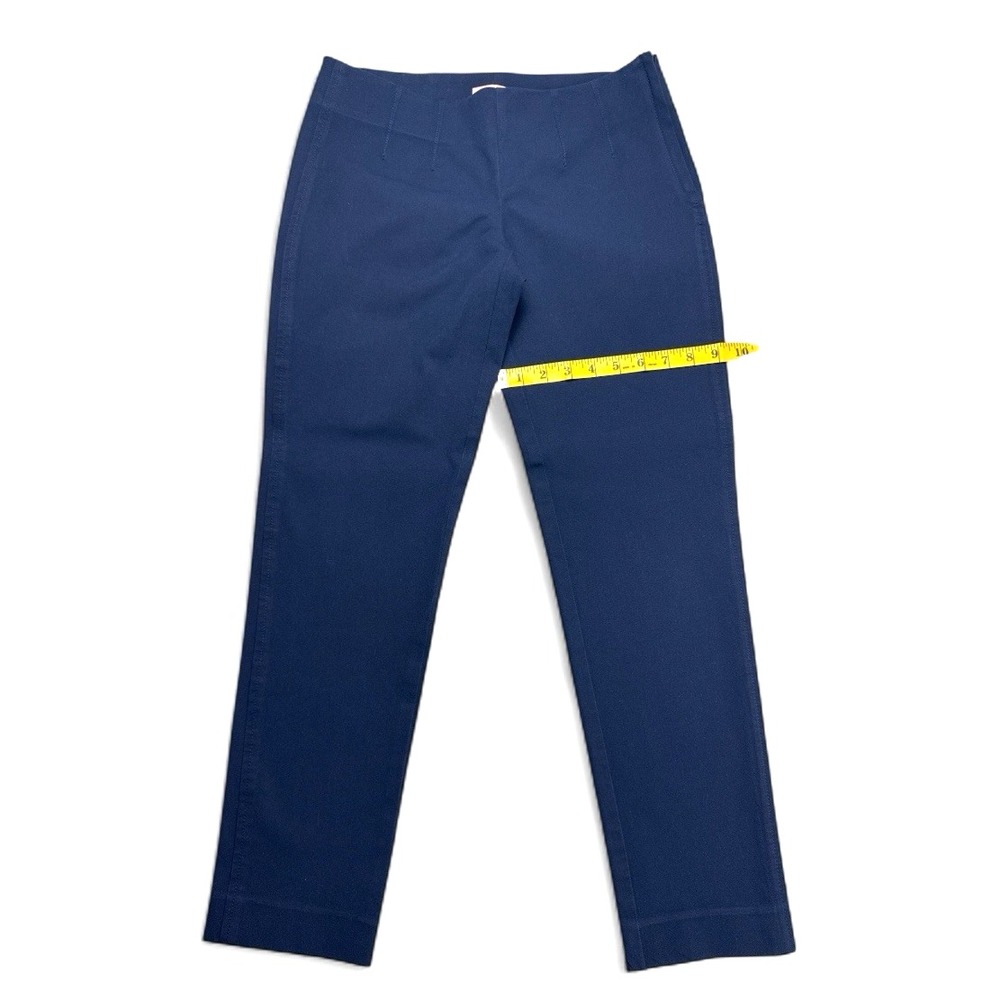 Lilly Pulitzer Blue Cotton Pants โ Faux Darts โ Side Zip โ Style 63423 โโ Size 4 - Picture 10 of 16